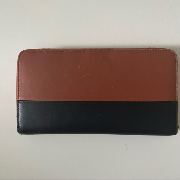 Celine Bicolor Leather Zipper Wallet - Picture 9 of 14